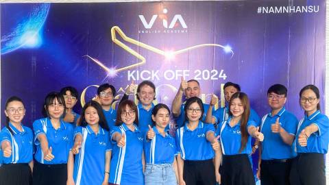 VIA ENGLISH ACADEMY: KHỞI ĐỘNG KICK OFF 2024 - CẤT CÁNH CÙNG HỆ THỐNG GIÁO DỤC CHUẨN MỸ