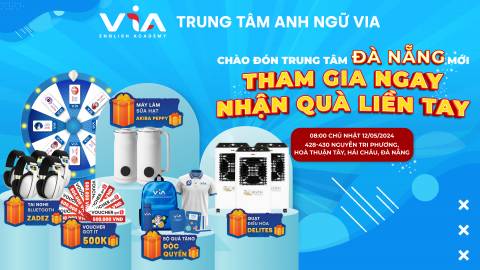 TƯNG BỪNG CHÀO ĐÓN TRUNG TÂM VIA ĐÀ NẴNG MỚI - ĐĂNG KÝ THAM GIA NGAY NHẬN NGAY NGÀN QUÀ XỊN